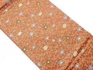 牡丹唐草模様織出し袋帯